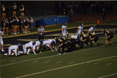 The Bulldogs defend their end zone in the final minutes of the Buena vs. Ventura game on Oct. 25 at Larrabee Stadium