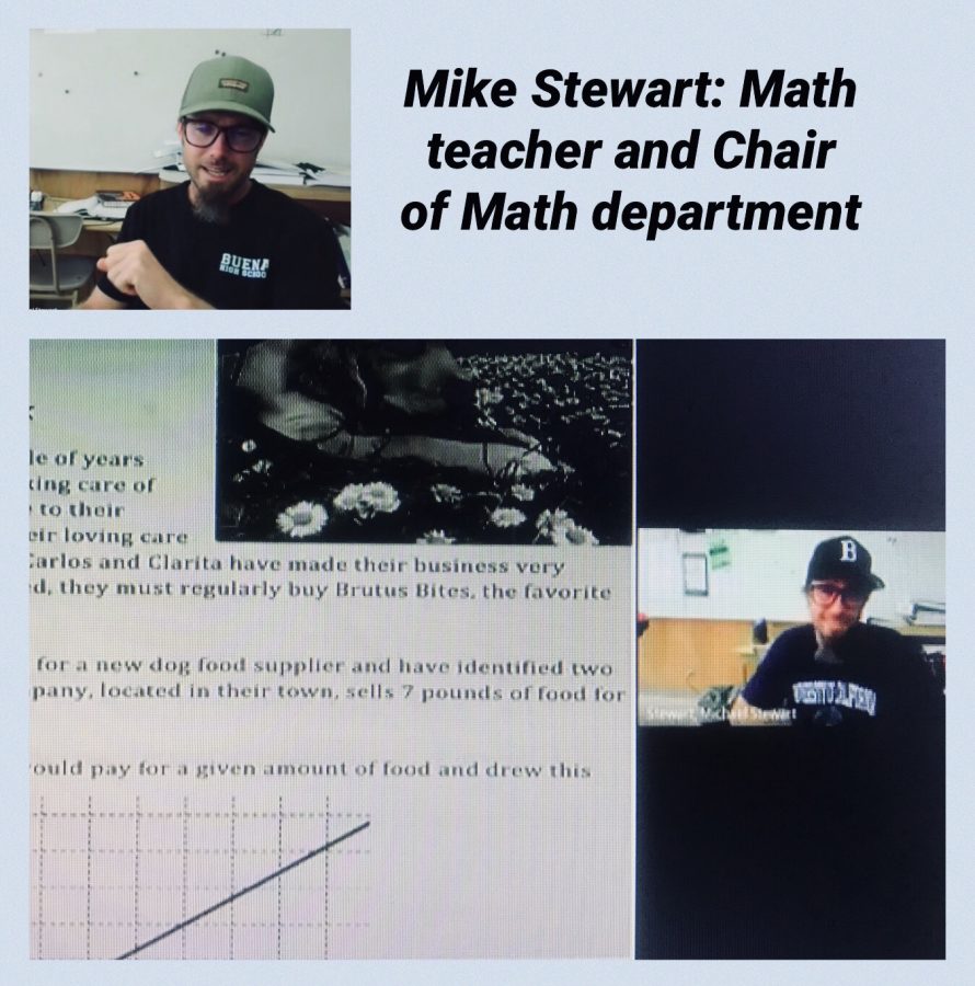 Mike+Stewart+welcoming+his+students+and+going+over+the+math+lesson+of+the+day.+
