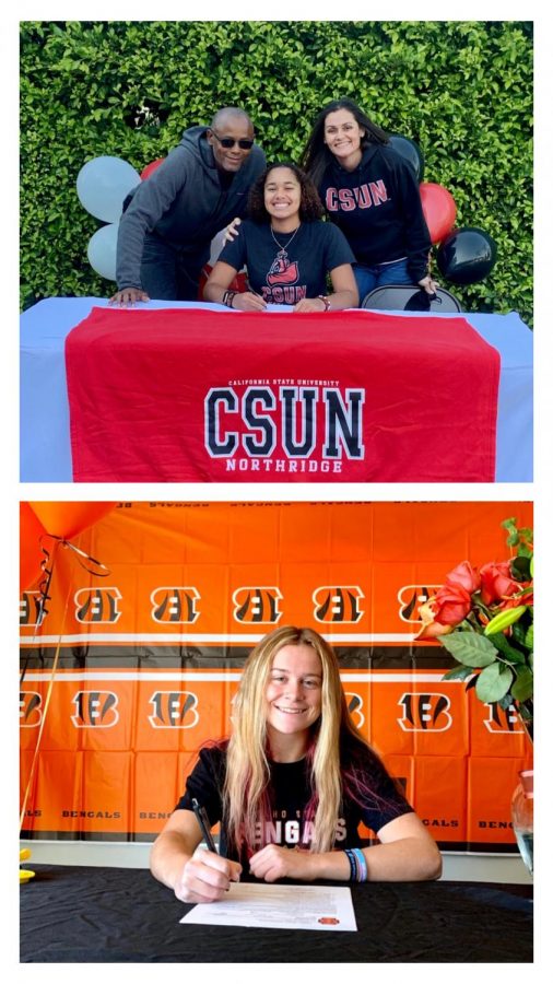Savana Durr (top) and Taylin Butterbaugh (bottom) have officially signed their NIL Nov. 11.