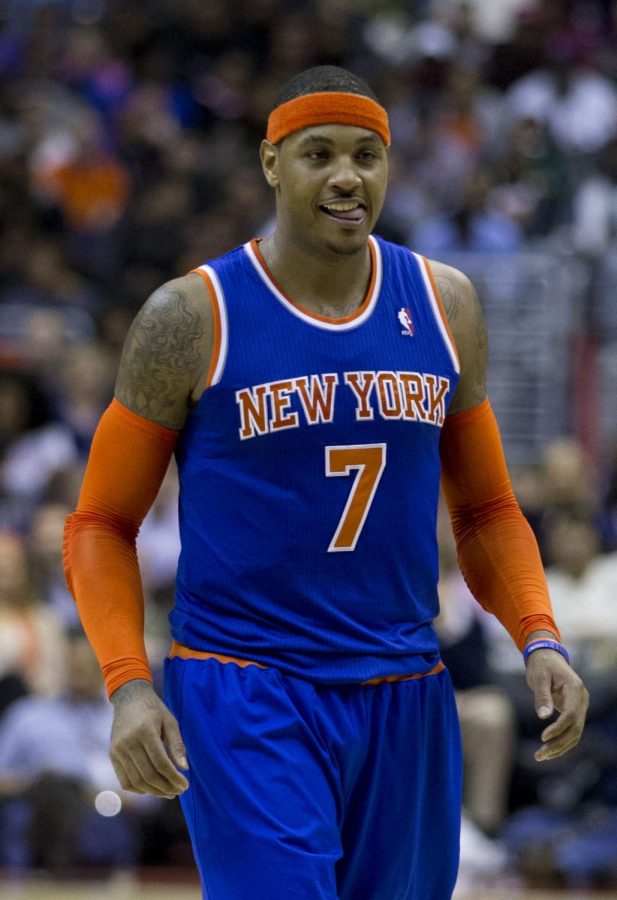 Carmelo+Anthony+embraces+his+new+found+bench+role