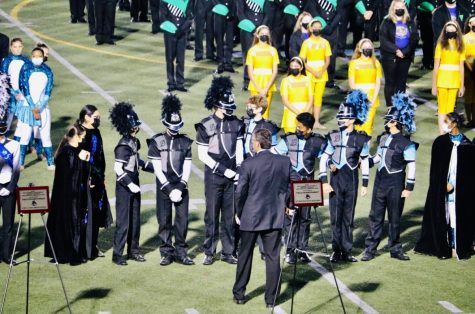 PRIDE. Competing in the Southern California 3A division, Nov 20 at Ramona High School in Riverside, James Rumenapp and the Marching Band received ninth place with second overall in percussion.