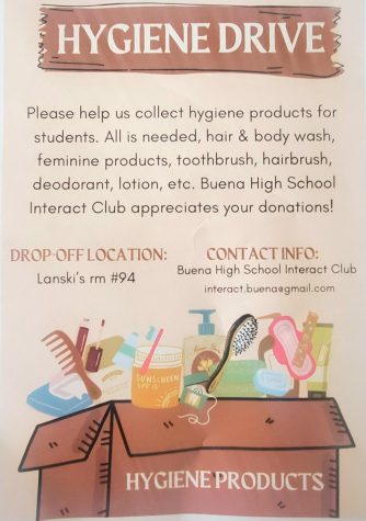 Interact clubs Hygiene Drive poster