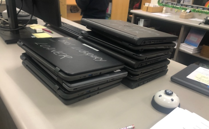 Only+11+chromebooks+left+in+the+library+to+be+loaned+to+students+when+there+would+be+at+least+50+or+more+chromebooks+prepared