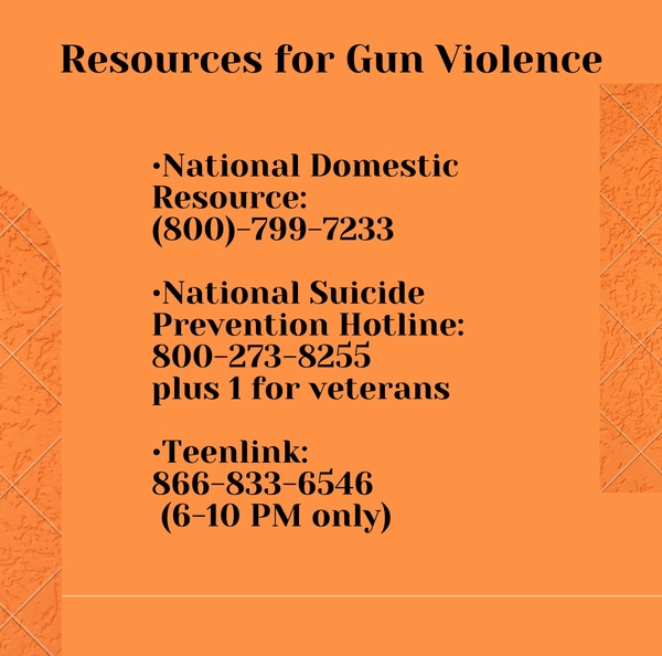 More resources and information about Gun Violence can be found on the Gun Violence Archive and The Sandy Hook Promise. Please note information in the article may vary depending on date read. 