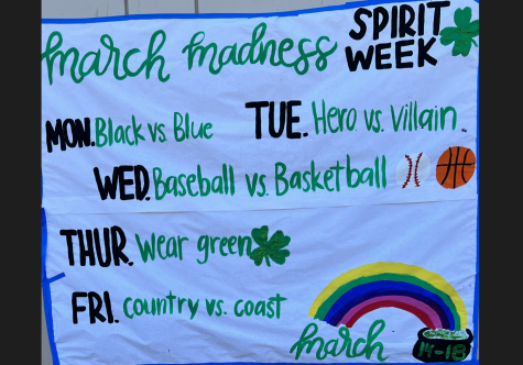 March Madness spirit week poster. 