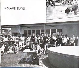 Buena yearbook from 1961, shows the fundraiser Slave Days.