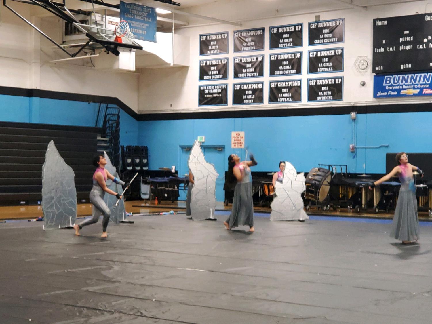 The end of a season: Winter guard and winter drumlines showing of Resurgence and River