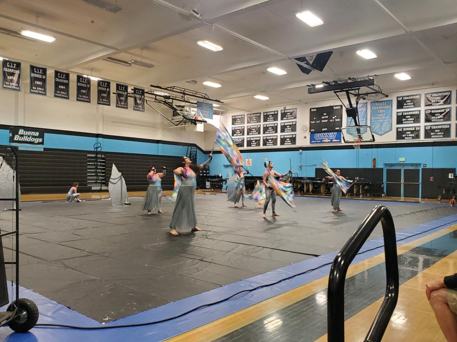 The end of a season: Winter guard and winter drumlines showing of Resurgence and River