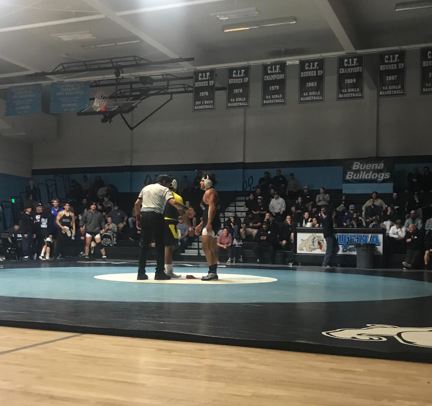 Buena wrestles their way to a win against Ventura Cougars