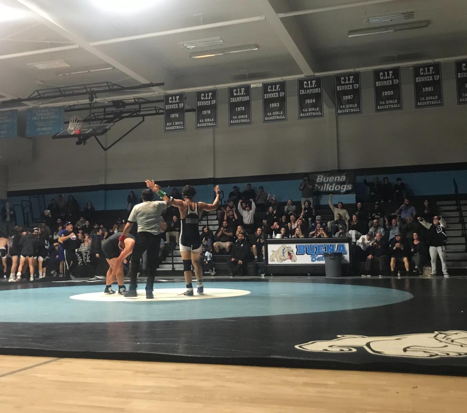 Buena wrestles their way to a win against Ventura Cougars