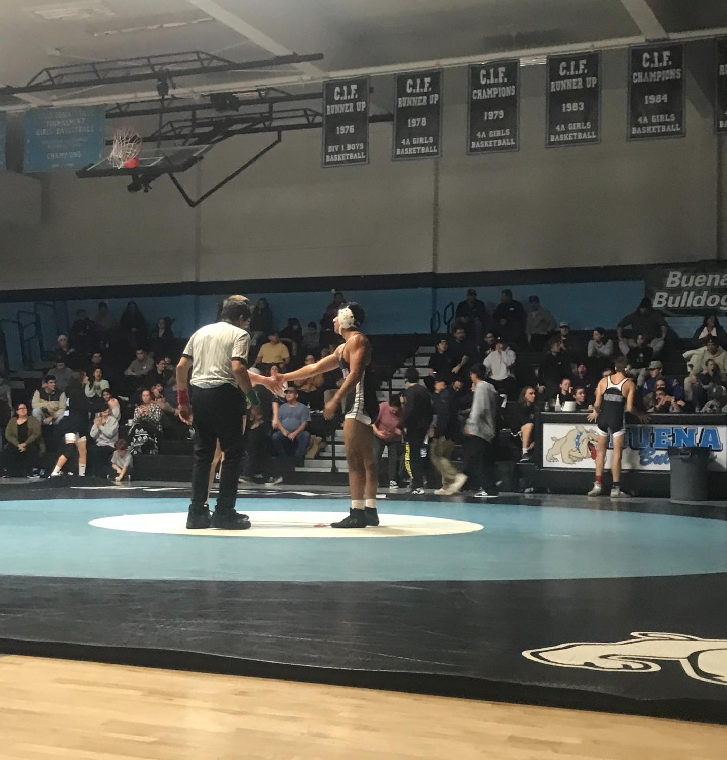 Buena wrestles their way to a win against Ventura Cougars