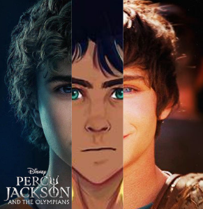 Percy Jackson from TV show to book to movie (left to right). A transformation worthy of the demigod himself. 