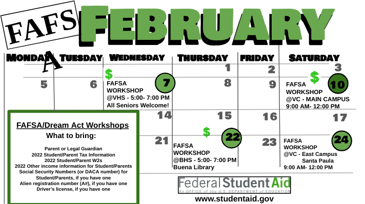 Several+schools+in+Ventura+County+are+holding+workshops+to+help+students+understand+the+complicated+process+of+submitting+their+FAFSA+form.