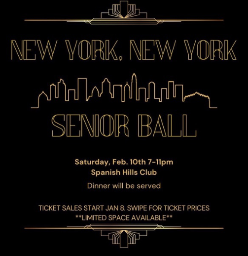 Senior Ball poster posted on the Buena ASB Instagram account