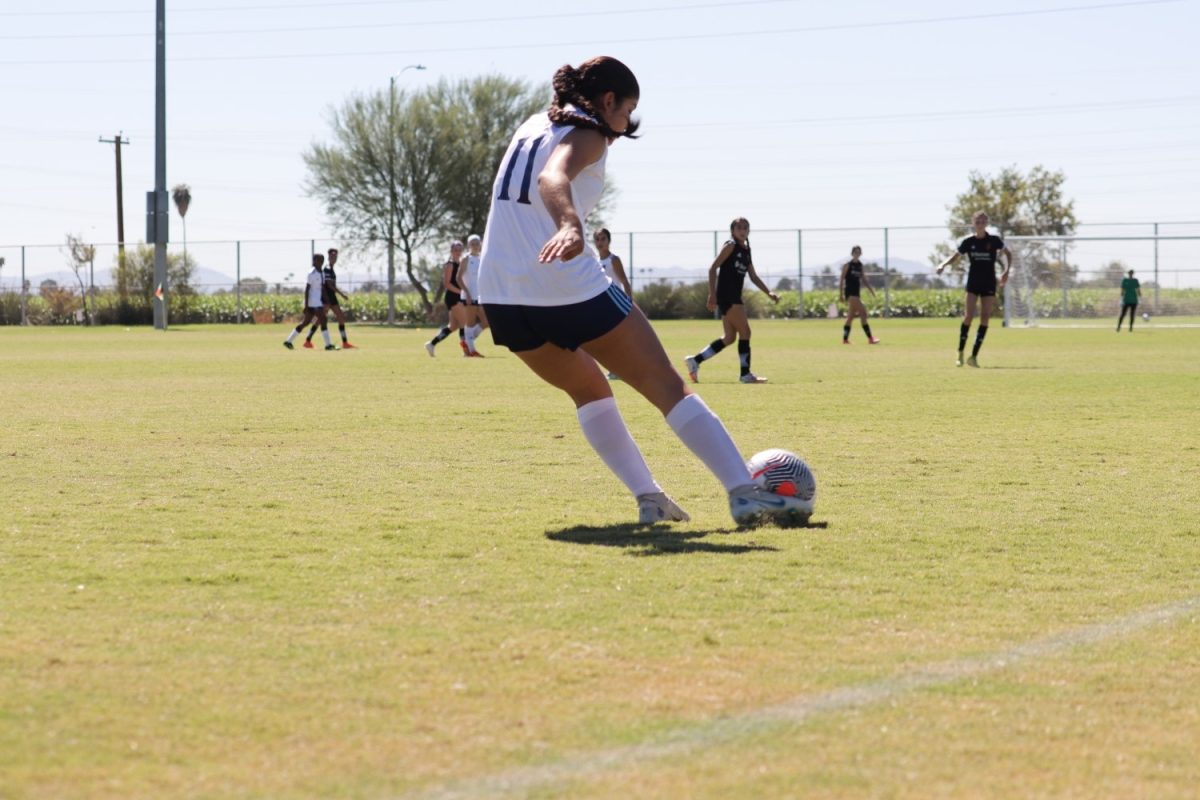 Chavarria playing on the Eagles Soccer Club Regional Team.