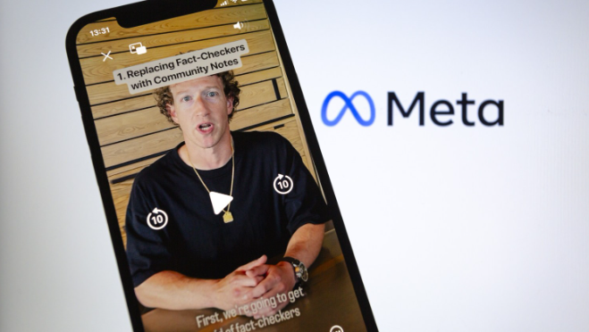 Meta CEO Mark Zuckerberg announces the removal of fact-checkers on all Meta platforms. 