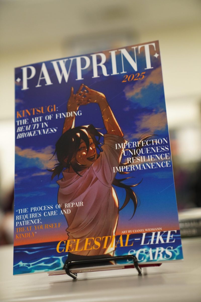 The 2024-2025 edition of the Pawprint literary magazine.