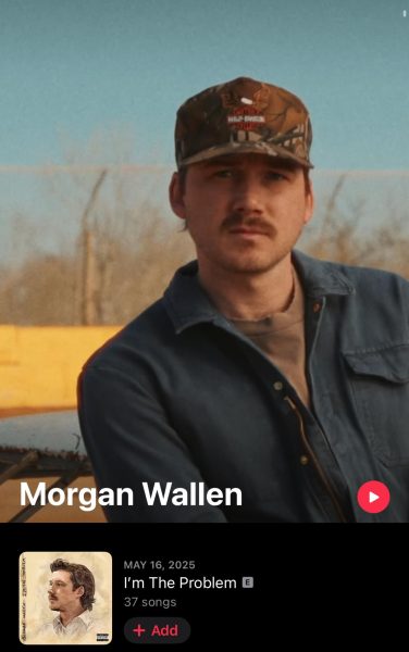 Morgan Wallen preview featured on Apple Music above his "I'm The Problem" album.