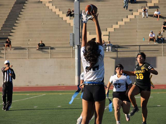 Girls flag football crushed in a rivalry matchup
