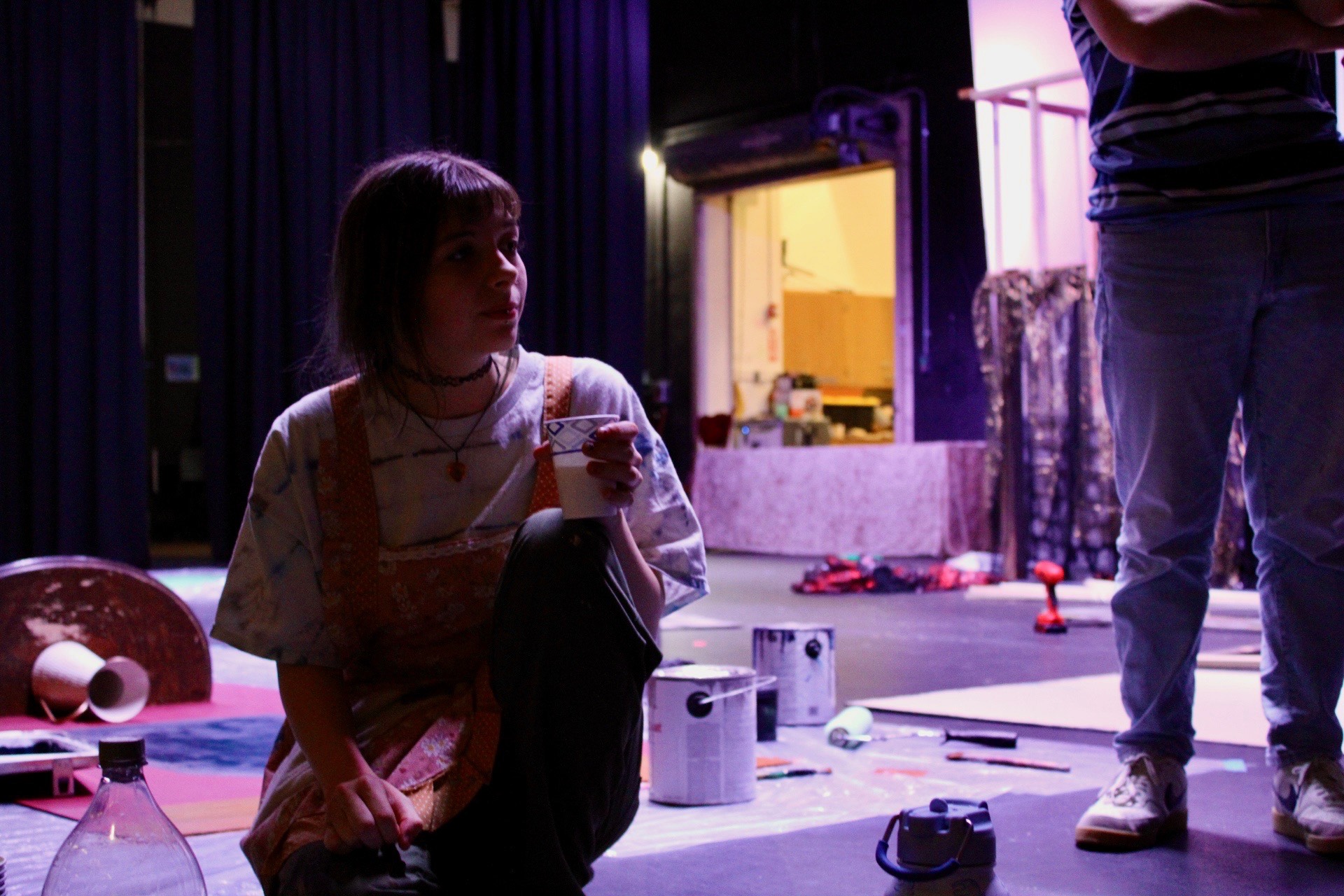Behind the curtain on Macbeth's stage crew