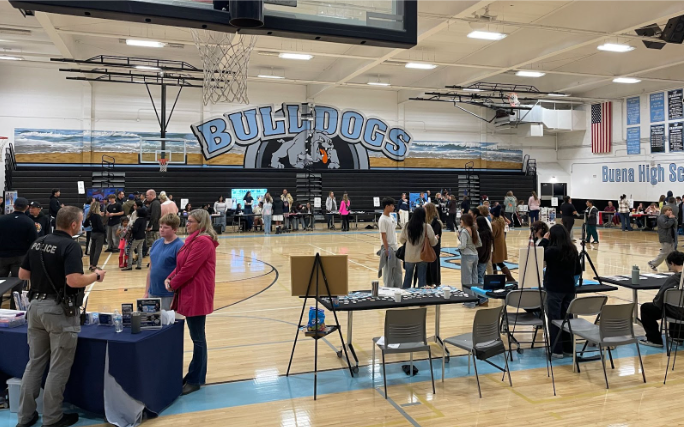 Buena showcase in the gym