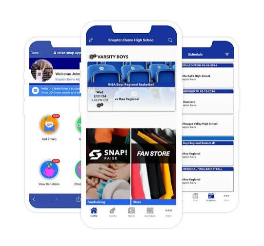 The options that are shown to students in their SnapRaise fundraiser. 