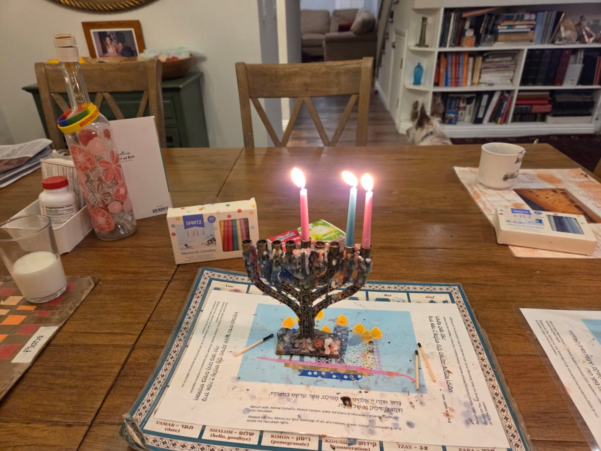 Jews celebrate the holiday of Hanukkah by lighting an eight armed candelabra, known as hanukkia, or a menorah.