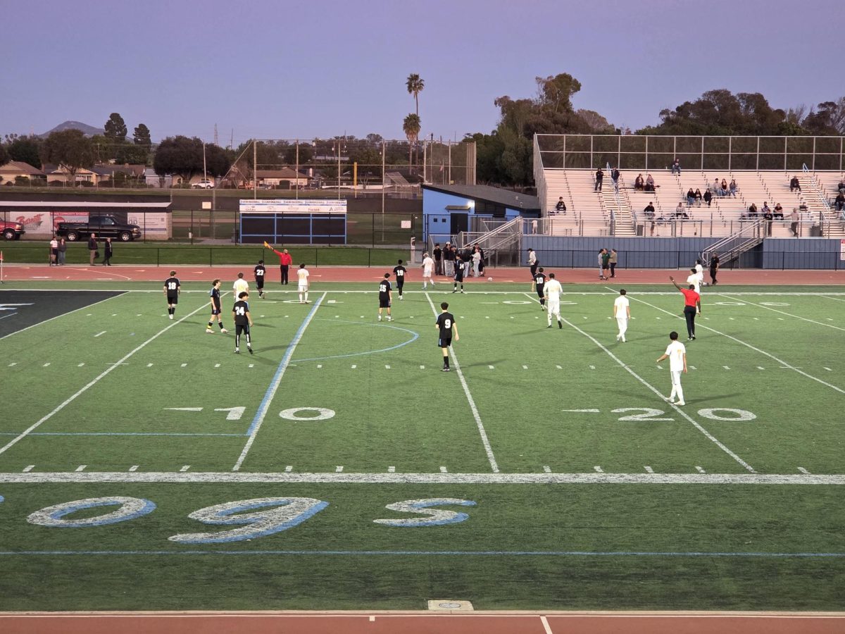 Facing off against their crosstown rivals, Buena tied the game to Ventura, 1-1.