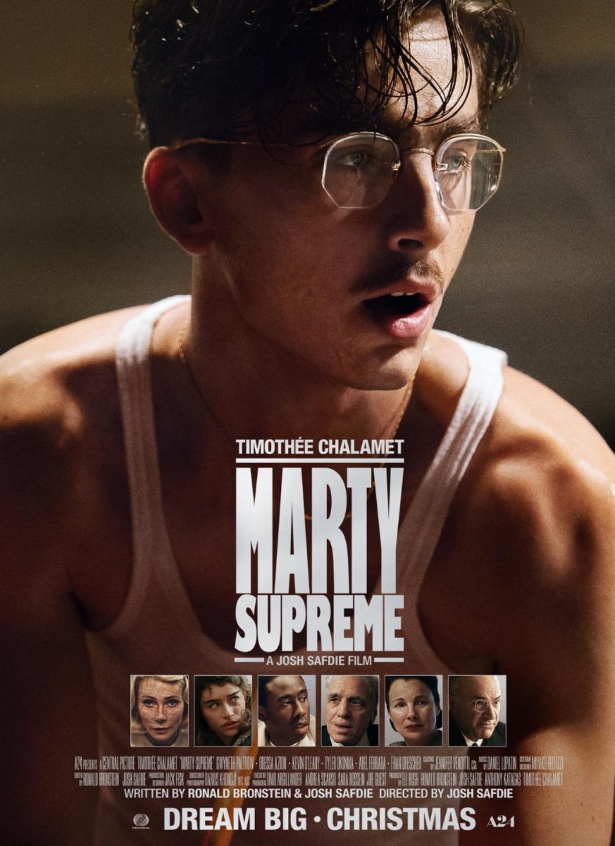 Poster of "Marty Supreme" - more then just table tennis.