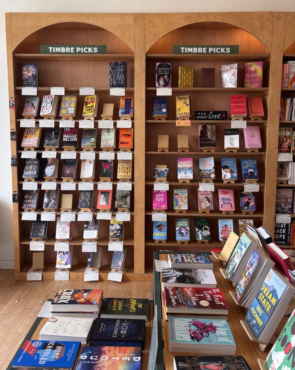 Staff picks of books at Timbre with written recommendations.