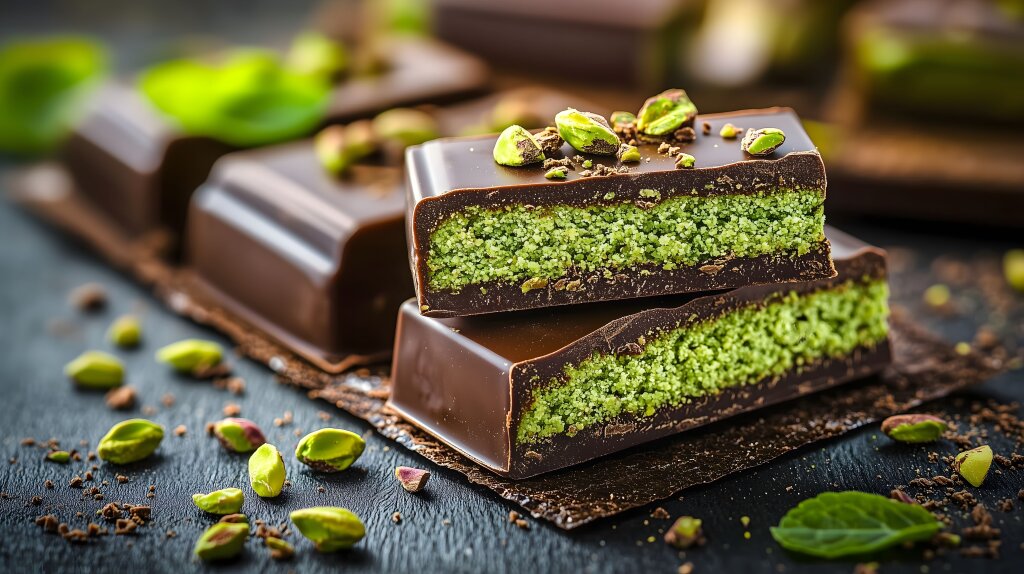 Feature photo of Dubai chocolate, the newest sensation. 