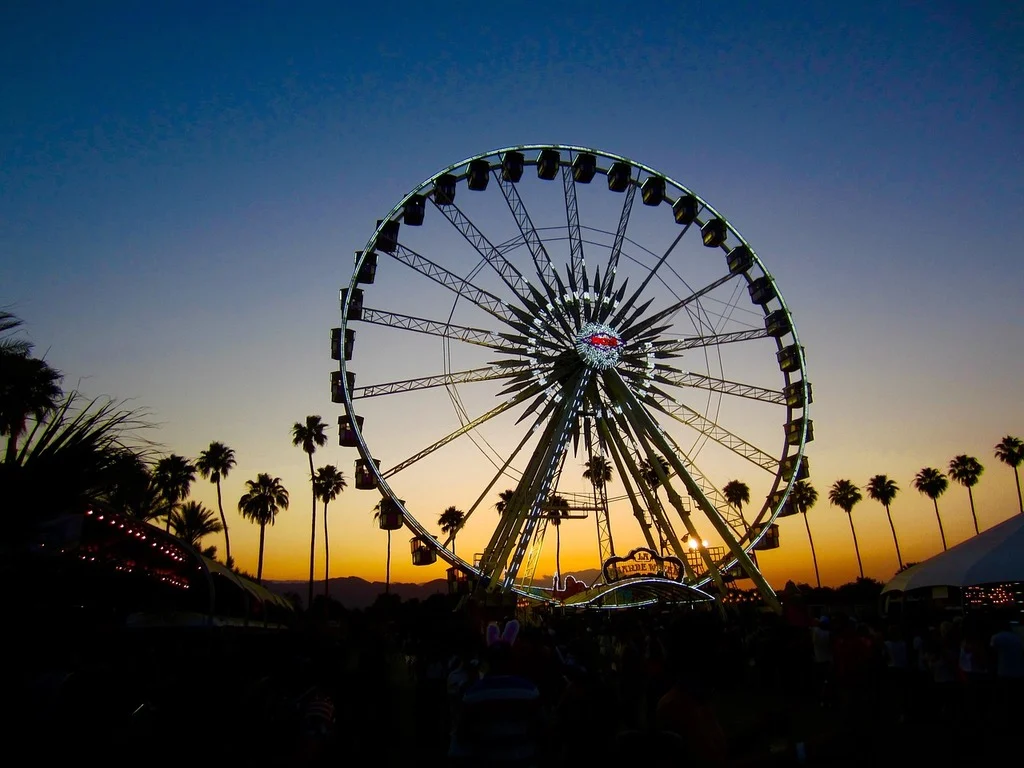 The popular Coachella ferris wheel.