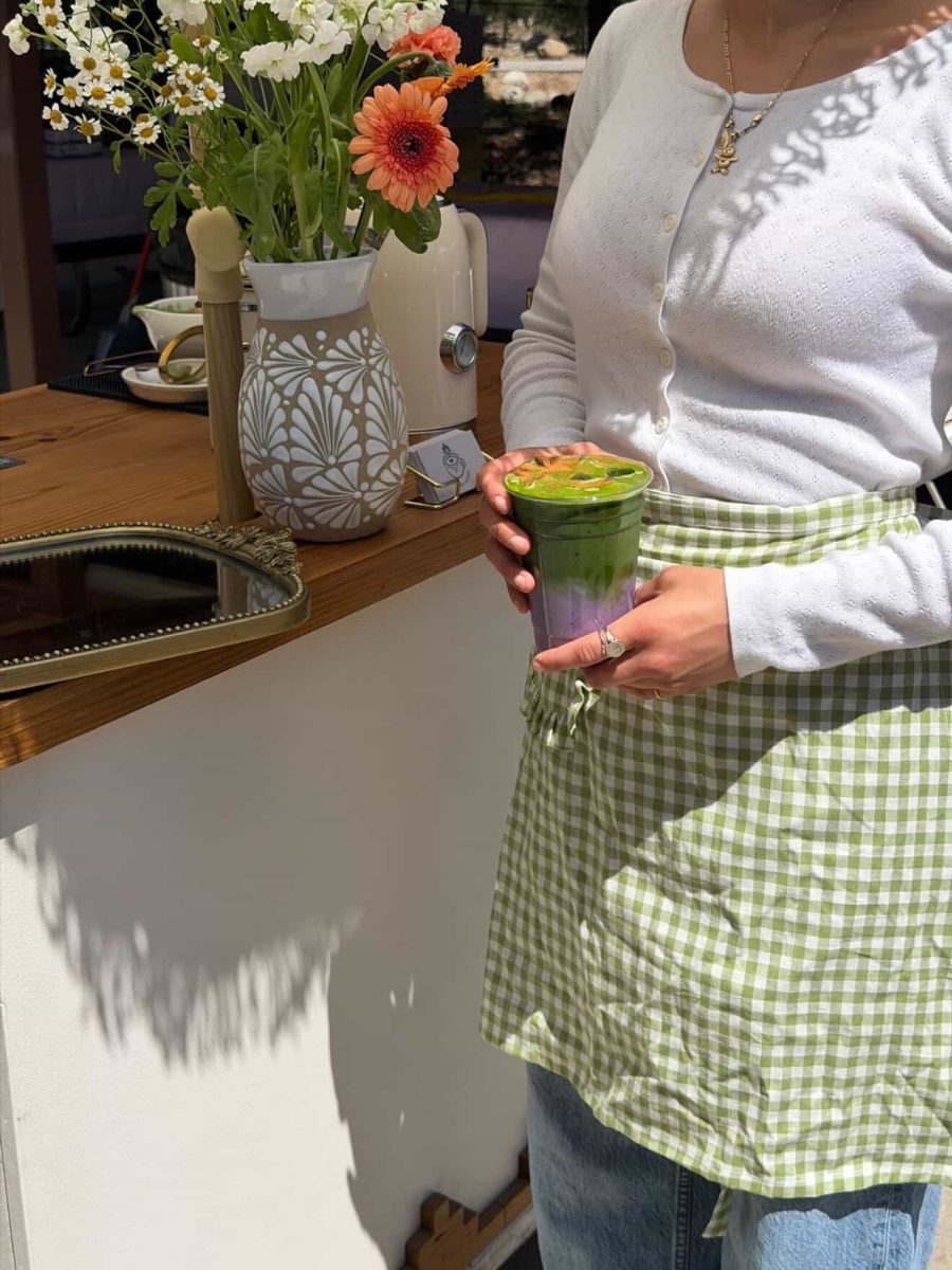 Pop-up featuring Guzman and her matcha stand. 