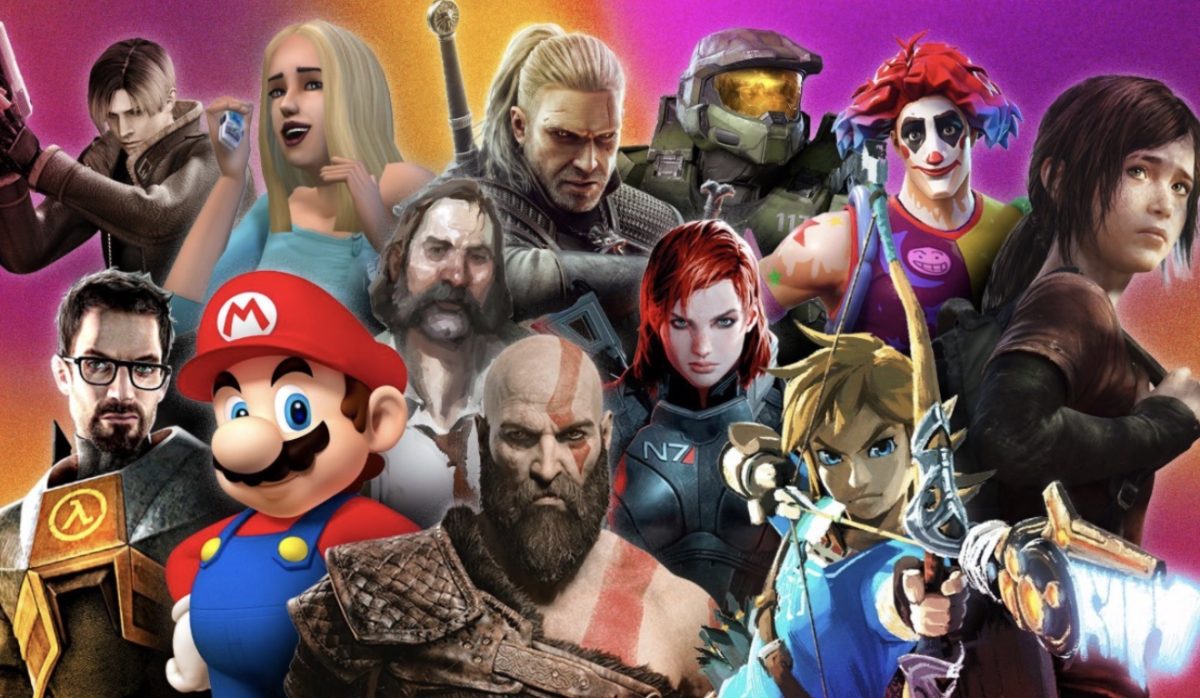 Photo featuring a variety of video game characters.