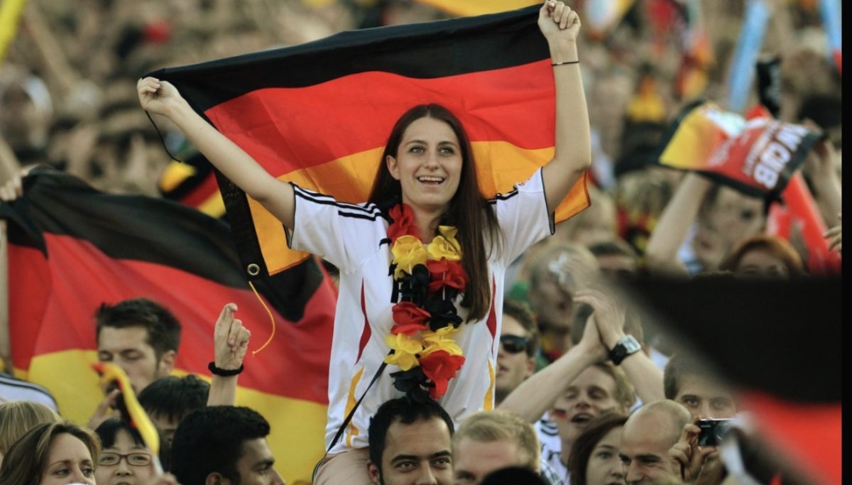 Germans celebrating the World Cup in 2022.