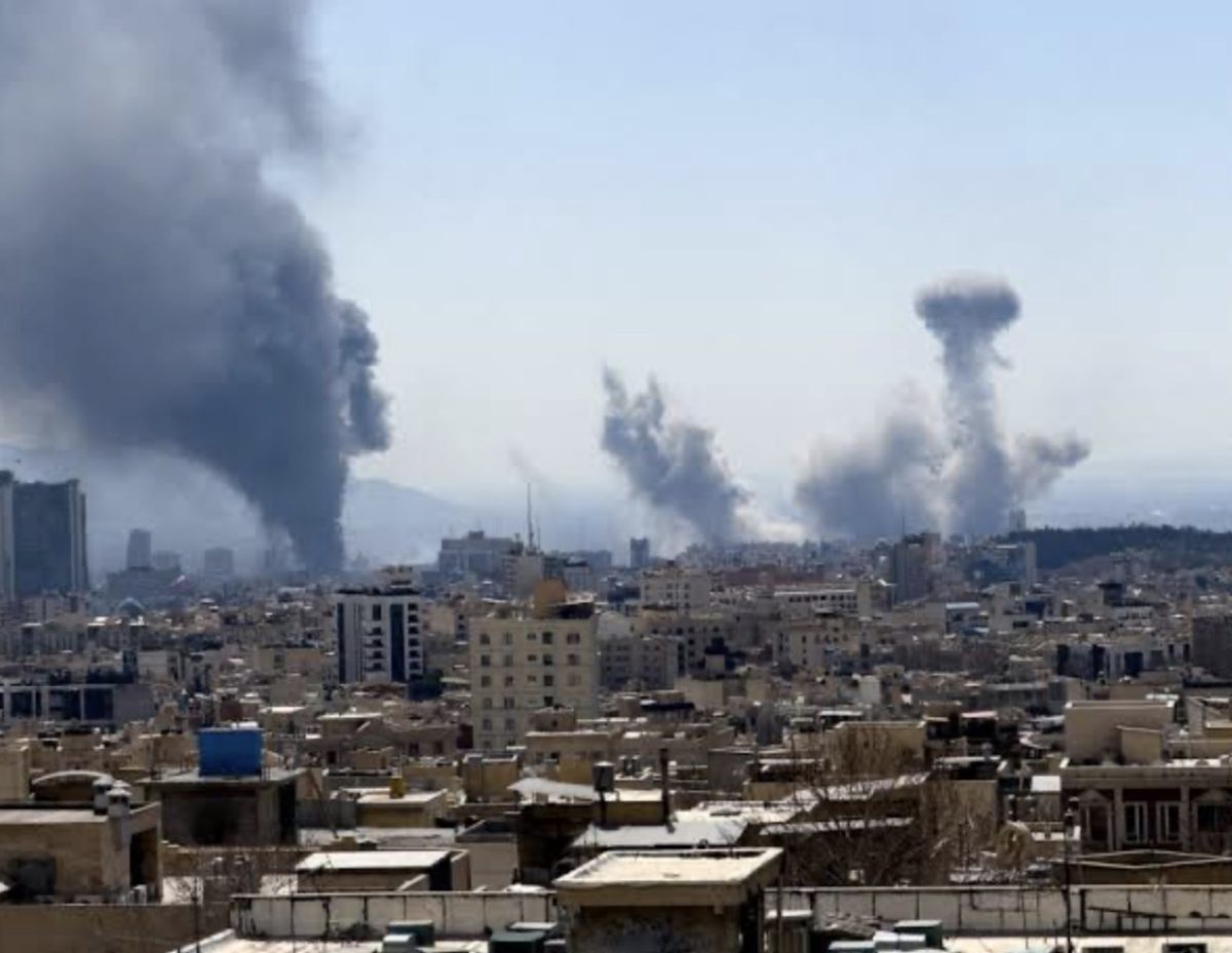 Aftermath of a drone strike.