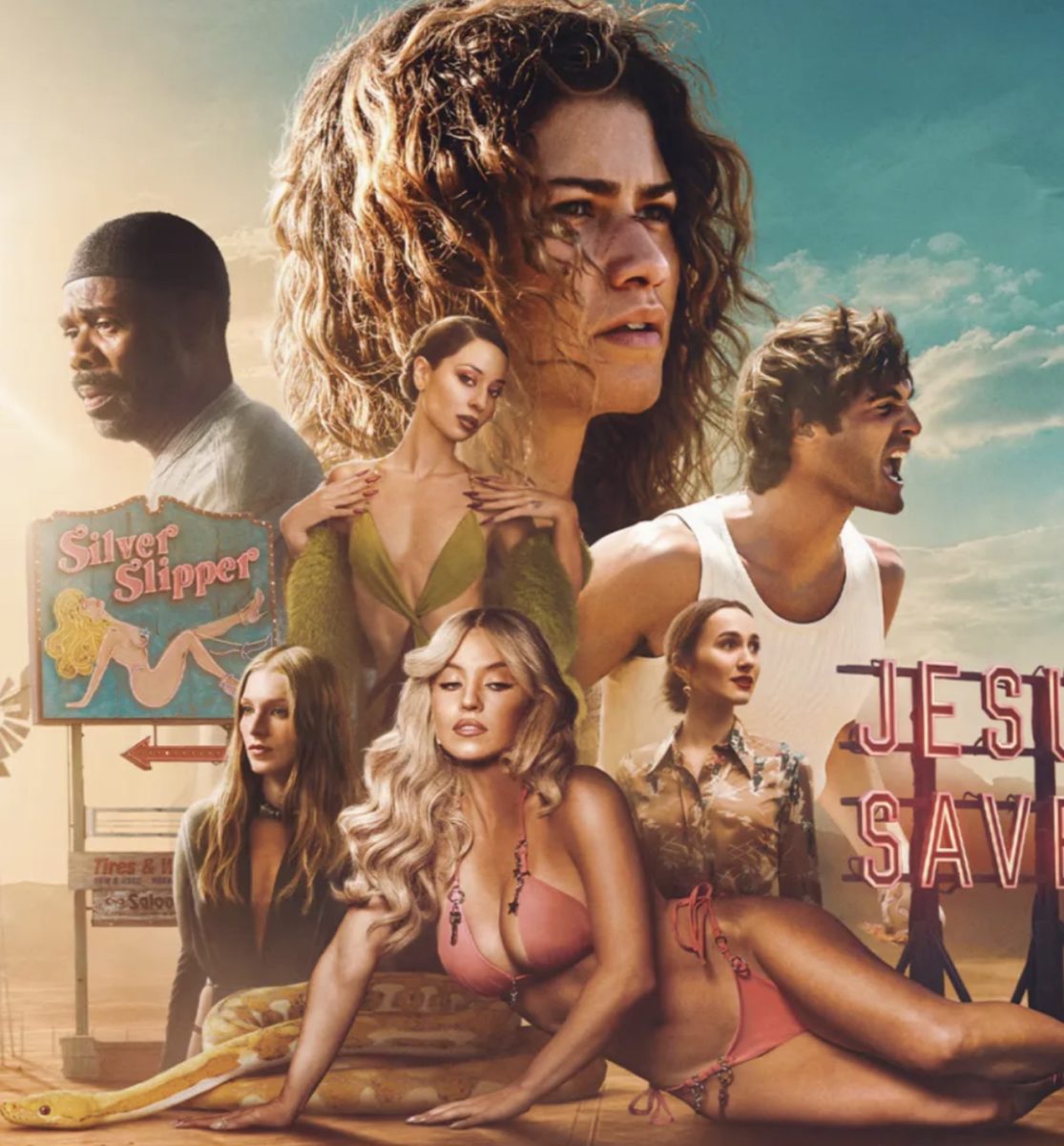 A marketing poster for the new season of "Euphoria".