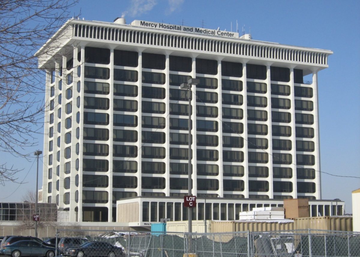 Photo of where the shooting took place at the Health Swedish Hospital. 